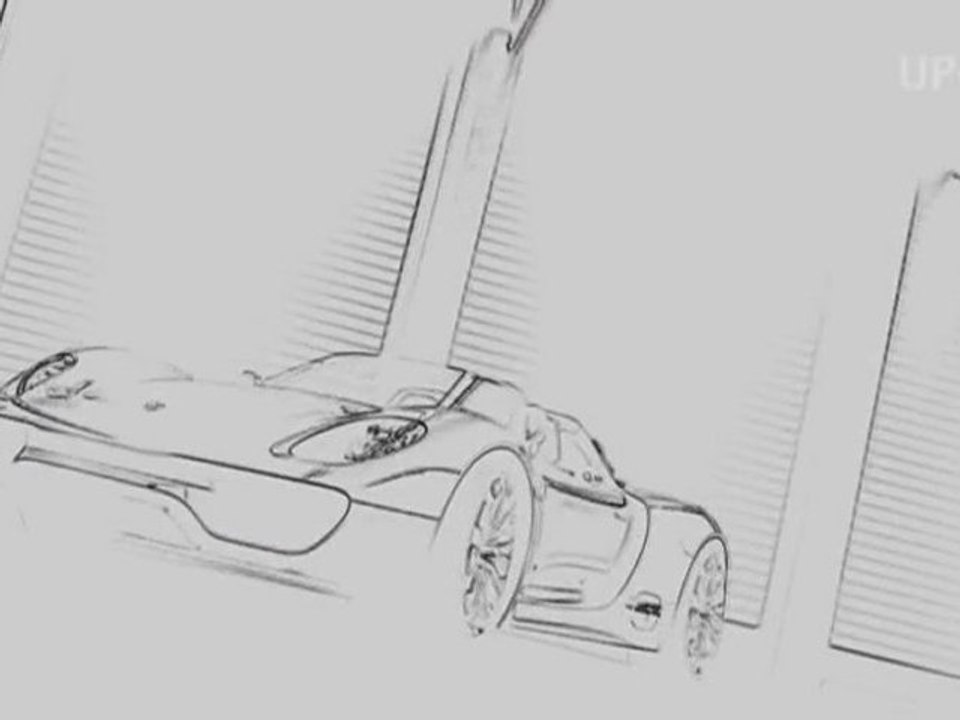 UP-TV Porsche präsentiert seinen Super - Spyder 918 (DE)