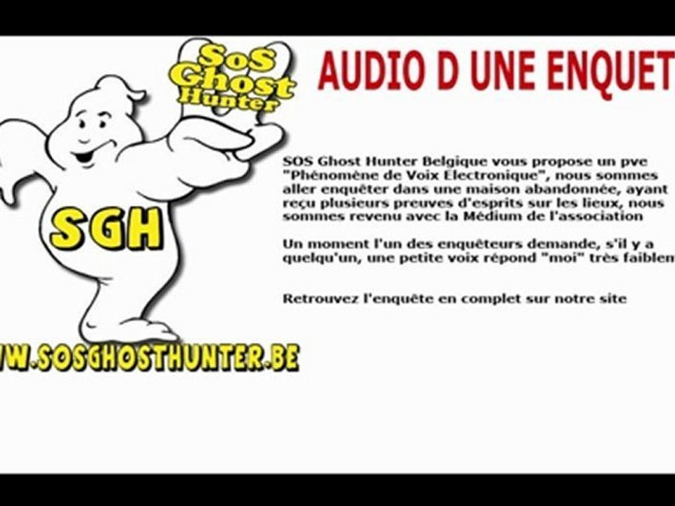 Chasseurs de fantomes en Belgique