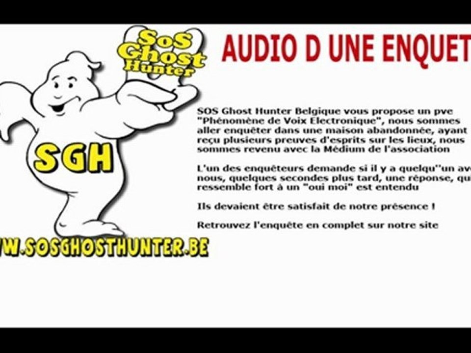 Chasseurs de fantomes en Belgique