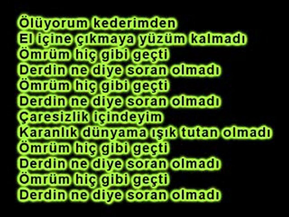 Ölüyorum Kederimden