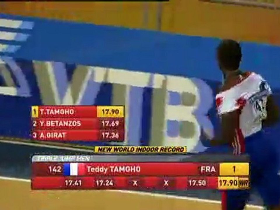 Record du monde triple saut Teddy TAMGHO