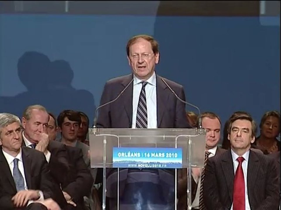 DISCOURS HERVE NOVELLI 2ND TOUR 16/03/2010 ZENITH ORLEANS