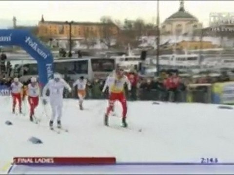 PŚ w sprincie: Justyna Kowalczyk druga w Sztokholmie