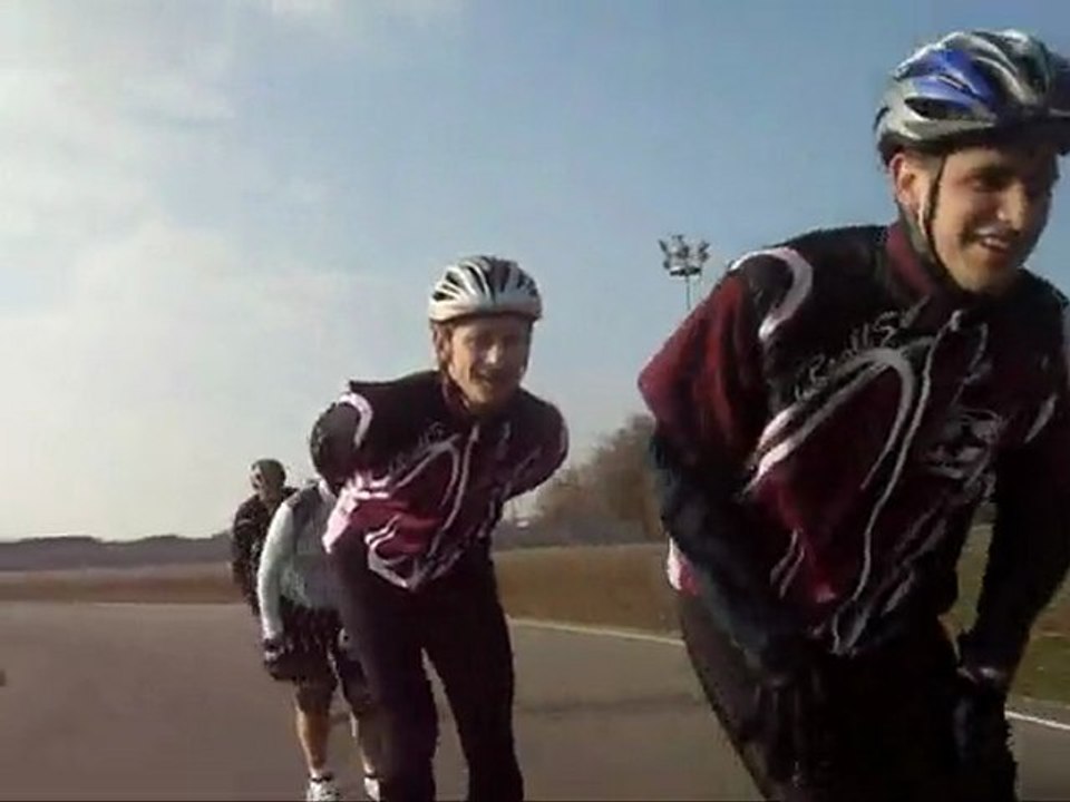 TRrollS petit entrainement sur la piste de plaisance