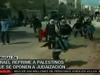 Israel reprime a palestinos que se oponen a judaización
