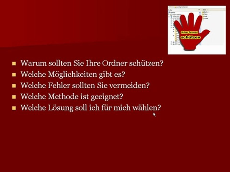Crash kurs www.ordner-mit-passwort-schuetzen.de