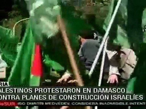 Palestinos residentes en Siria rechazan plan israelí