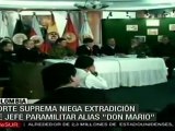 Corte Suprema colombiana niega extradición a Alias Don Mari