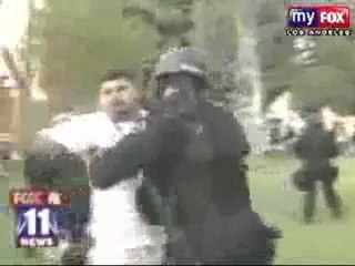 Fox news crew attacked by LAPD