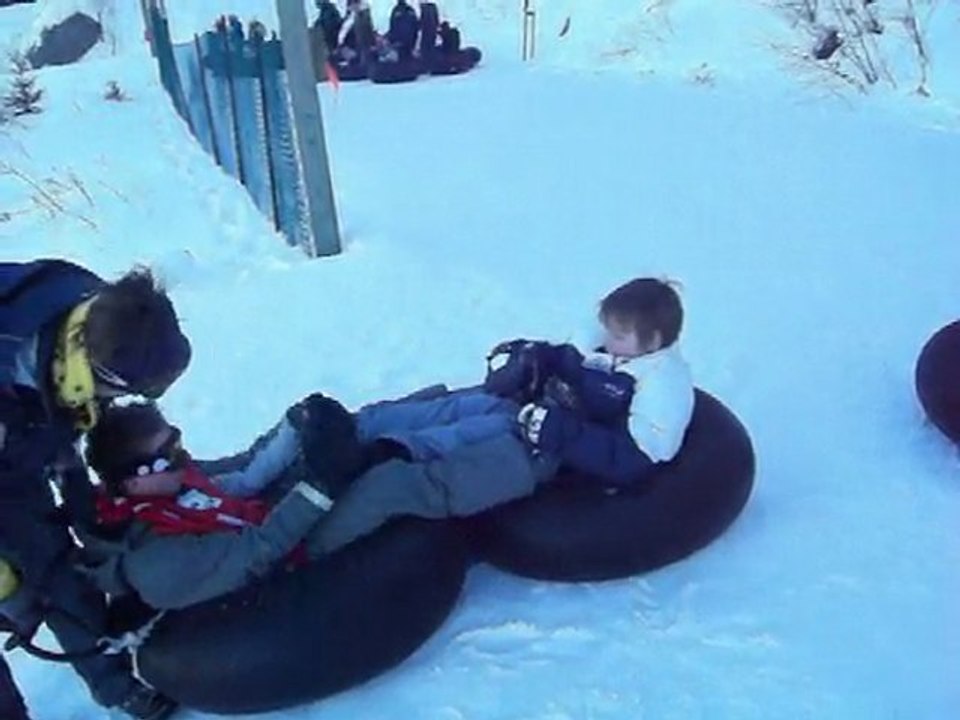 Descente en tube Joshua et Jean-Charles