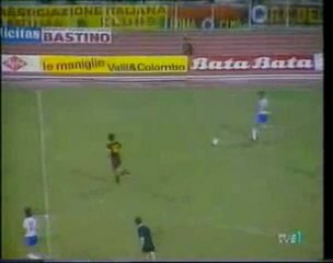 Roma 2-0 Real Zaragoza. Recopa 1986/87. PT