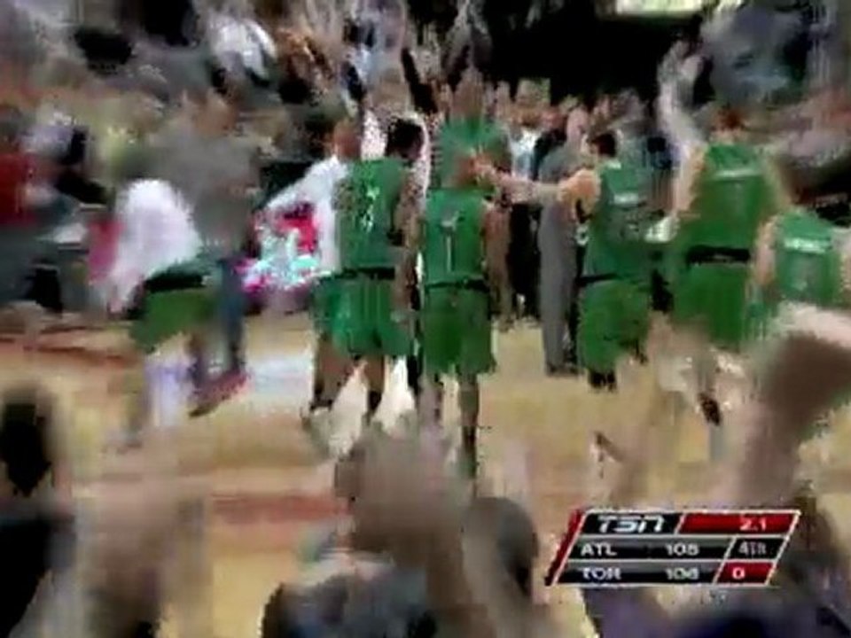 Chris Bosh steps back and hits the game-winning shot with 2.