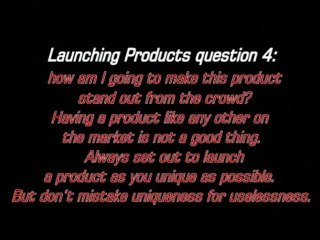 lunching a product important questions