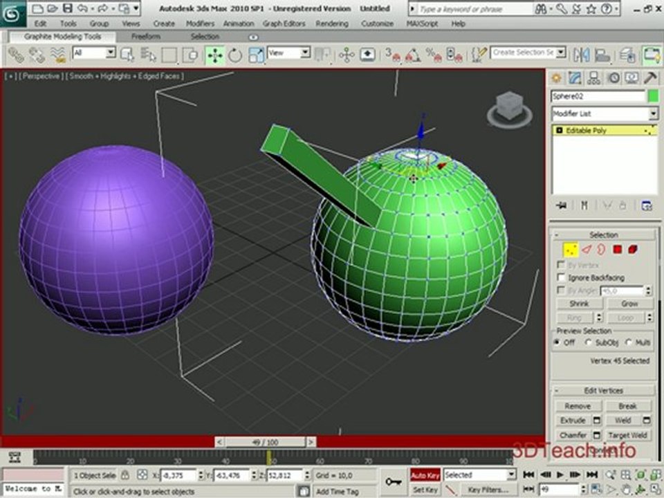 Отличия между Edit Poly и Editabel Poly