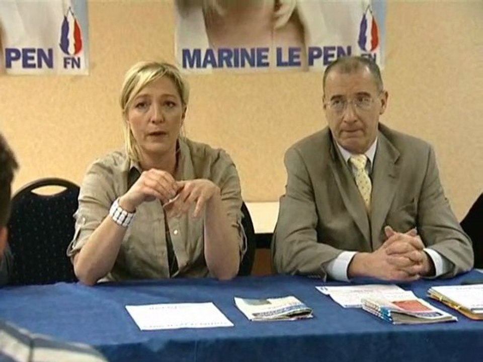 Calaisis TV: Conférence de presse de Marine Le Pen a Calais