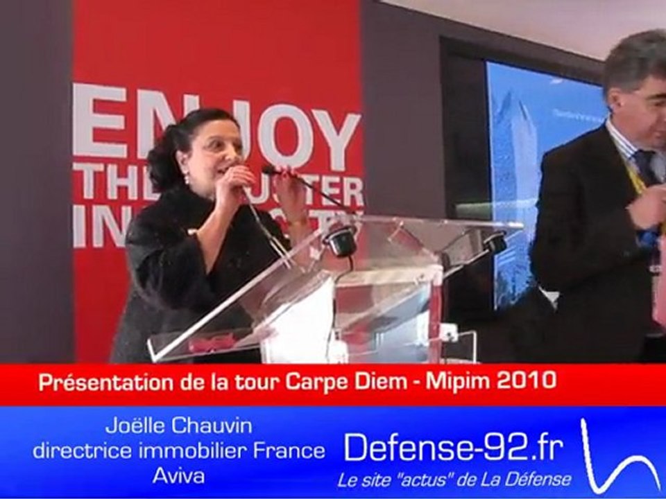 Présentation de la tour Carpe Diem au MIPIM 2010