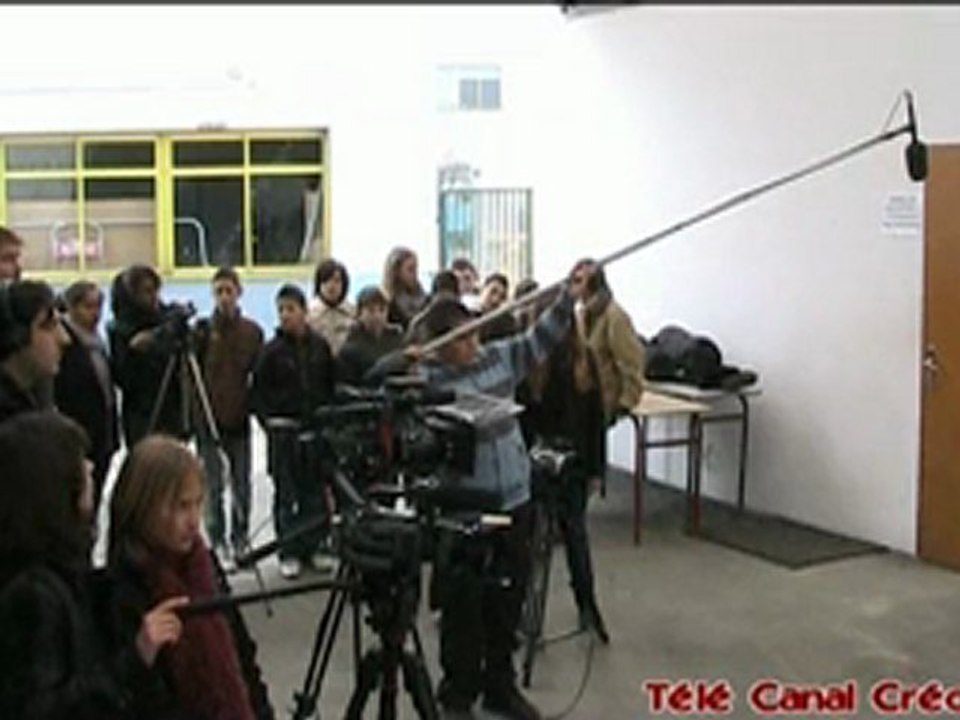 Tournage au collège