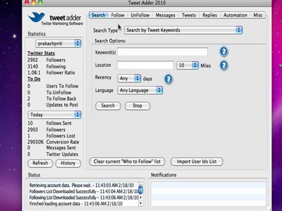Steps How to use TweetAdder