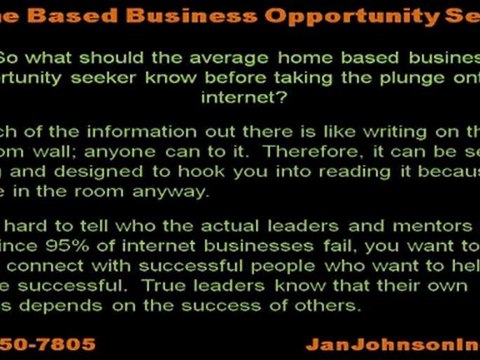 Home Based Business Opportunity Seeker