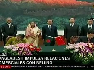 China y Bangladesh fortalecen relación política y económi