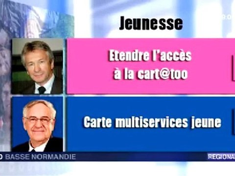 régionales 2010 Basse-Normandie : les projets face à face