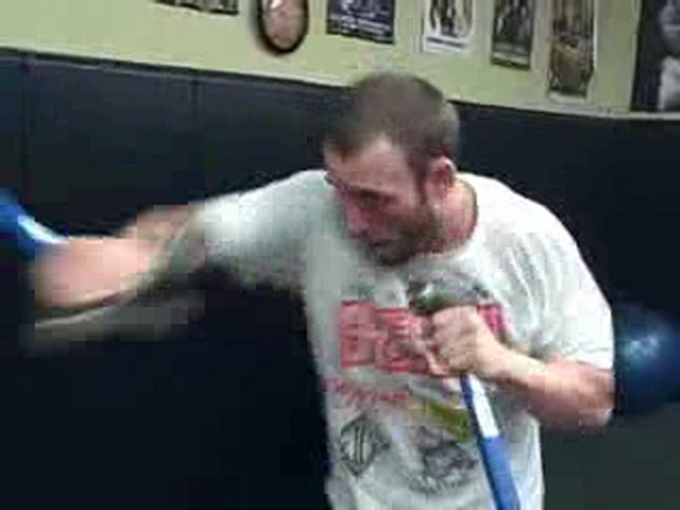 Boxing Training Drill.-Shadow Boxing With Hammers.