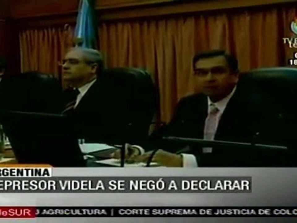 Represor  Videla se negó a declarar ante tribunales