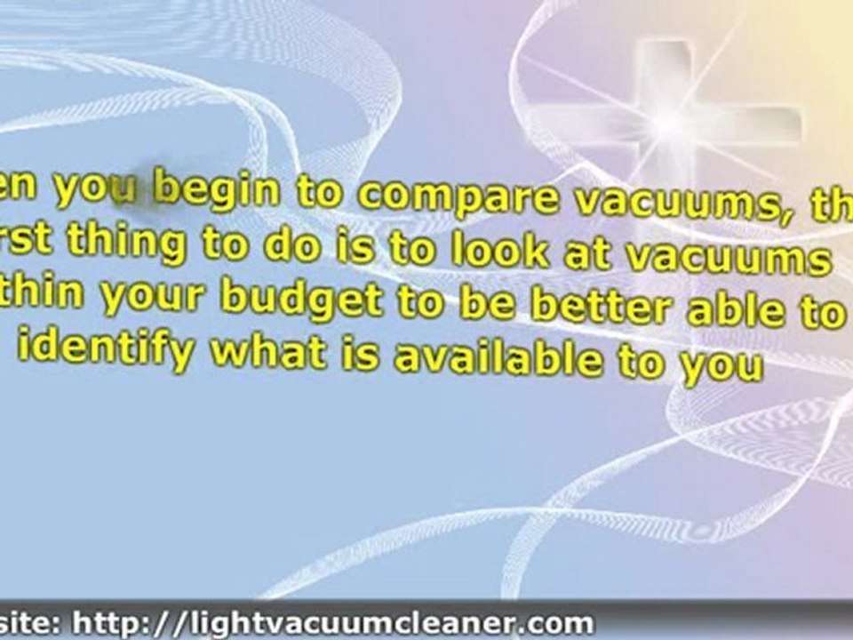 Facts to Consider While Reading a Vacuum Cleaner Comparison