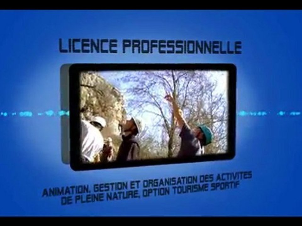 Présentation licence professionnelle AGO APN Tourisme Sporti
