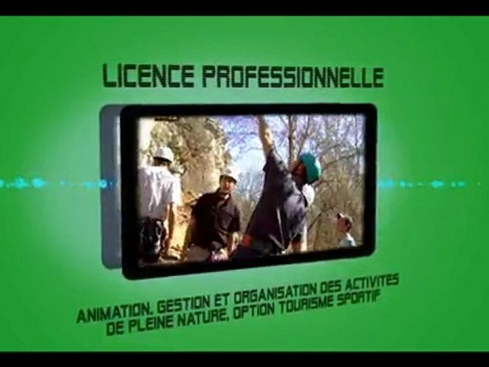 Présentation licence professionnelle AGO APN Tourisme Sporti