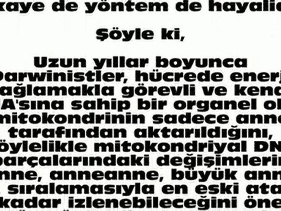 Darwinistlerin Yeni 3. Tür Aldatmacası