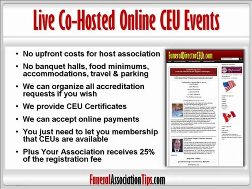 CEUs Online | Funeral Association Member Benefits