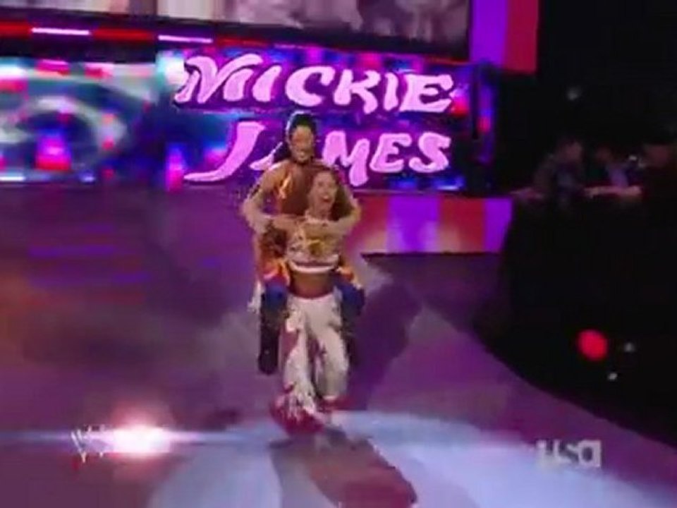 Mickie and Melina vs Jillian and Layla