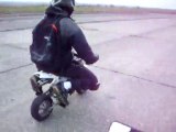 pocket supermotard sur piste