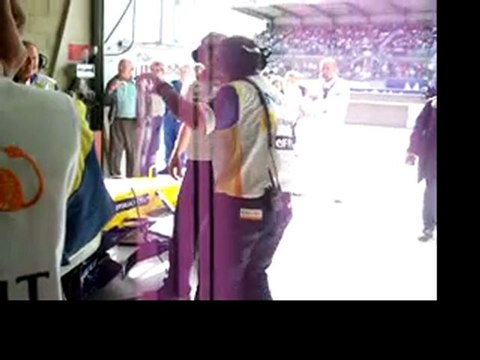 Mise en chauffe moteur F1