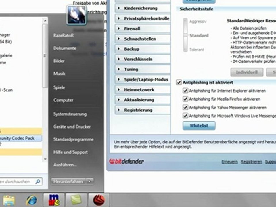 BitDefender 2010 Trojan.FakeAlert.5 Deutsch