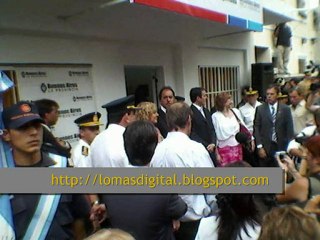 INSAURRALDE EN LA INAUGURACION DE LA COMISARIA DE LA MUJER