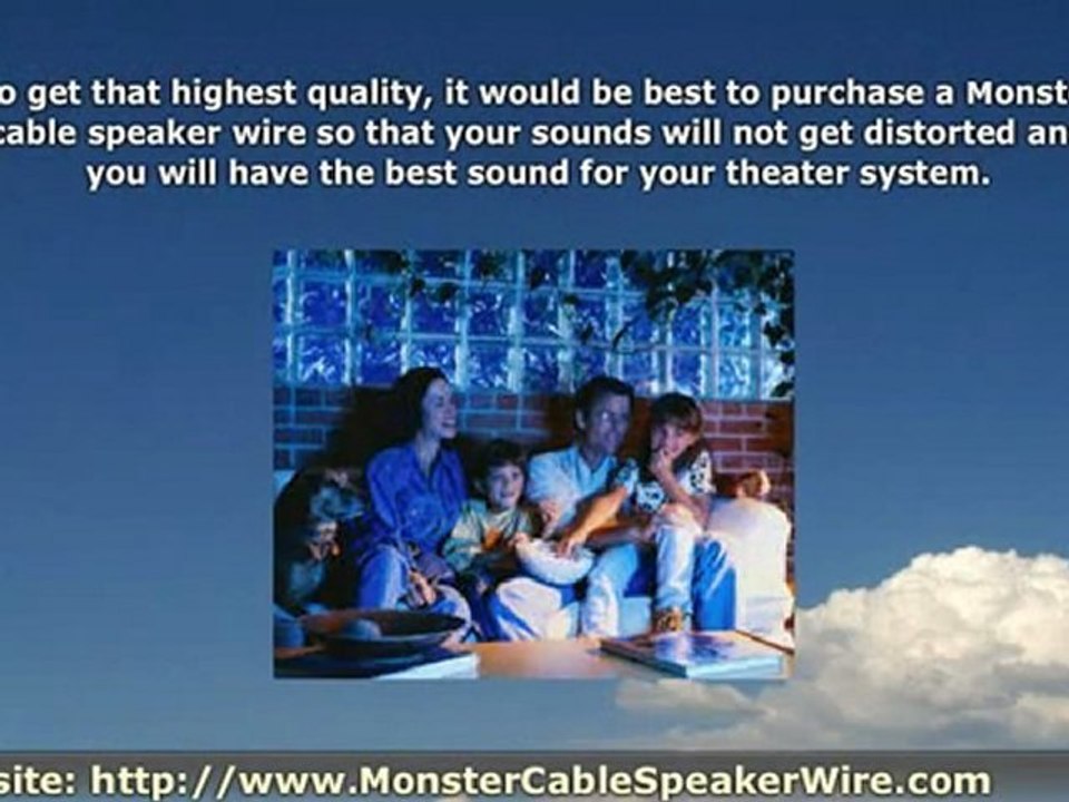 Monster Cable Speaker Wire For Your Home Theater System