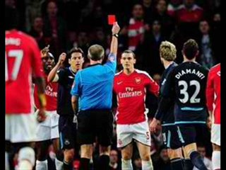 Arsenal 2-0 Westham United Vermaelen sent-off