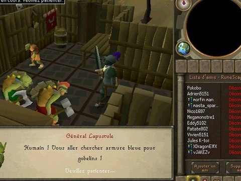 runescape walkthrough 15) quete : histoire de gobelins