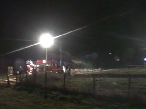 Saint Germain du Bois, violent feu d'habitation