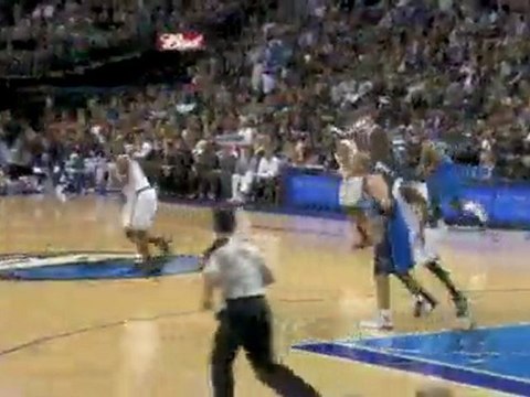 Jason Terry takes the pass, gets fouled and sinks the shot.