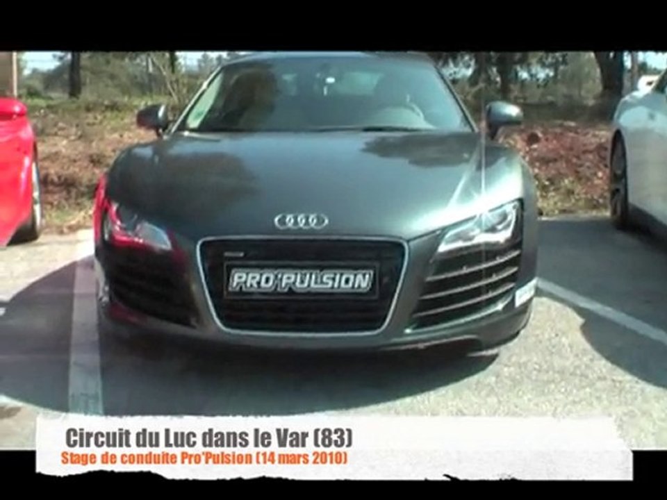 Stage de conduite Pro'pulsion sur Audi R8 réalisé par Profil