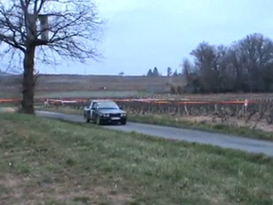 GEGE EN BMW AU RALLYE DES  VIGNES 2010