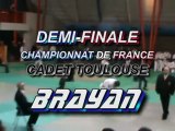 judo  Demi Finale Championnat France cadet toulouse Brayan