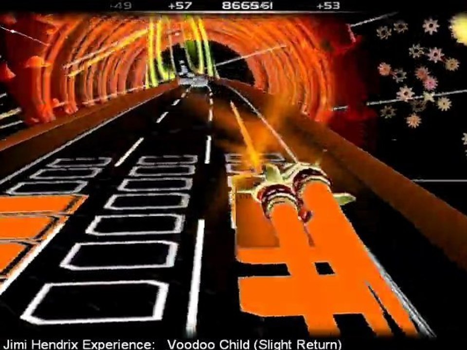 [Music] Jimi Hendrix with Audiosurf