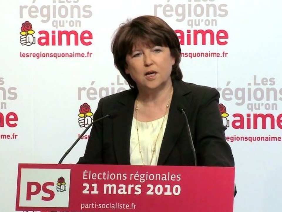 Discours de Martine Aubry
