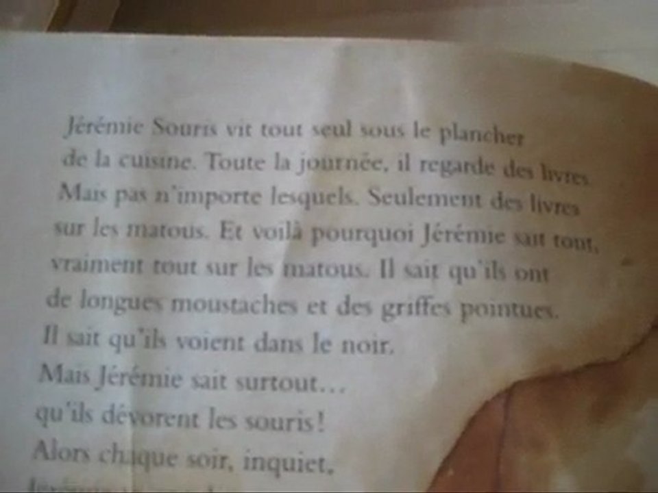 Justine raconte une histoire