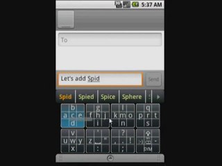Slide Keyboard, an innovative Android softkeyboard