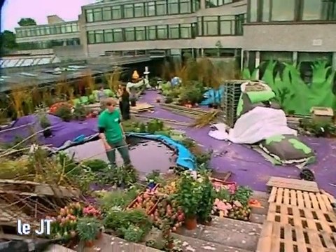 Énorme bouquet de fleurs à l'INH d'Angers